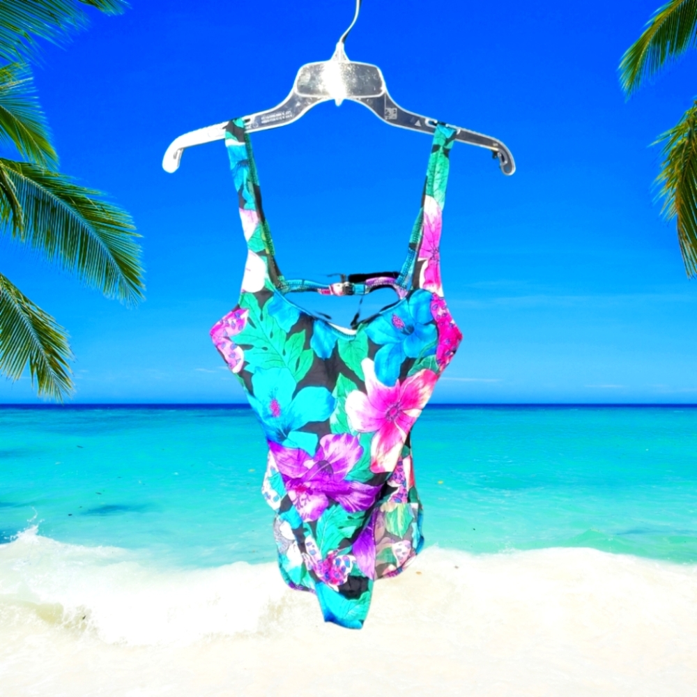 Leilani one piece bathing suit size 14